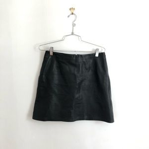 Cache leather mini skirt